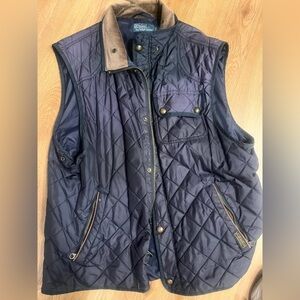 Ralph Lauren Corduroy Collar Jacket in Navy and Brown